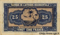 25 Francs AFRIQUE OCCIDENTALE FRANÇAISE (1895-1958)  1942 P.30a TB+