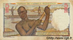 5 Francs AFRIQUE OCCIDENTALE FRANÇAISE (1895-1958)  1943 P.36 TB+