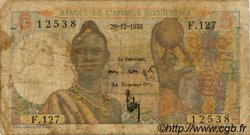 5 Francs AFRIQUE OCCIDENTALE FRANÇAISE (1895-1958)  1950 P.36 B