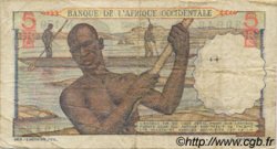 5 Francs AFRIQUE OCCIDENTALE FRANÇAISE (1895-1958)  1953 P.36 TB
