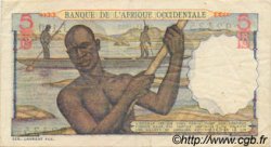5 Francs AFRIQUE OCCIDENTALE FRANÇAISE (1895-1958)  1953 P.36 TTB