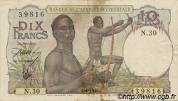 10 Francs AFRIQUE OCCIDENTALE FRANÇAISE (1895-1958)  1948 P.37 pr.TTB