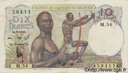 10 Francs AFRIQUE OCCIDENTALE FRANÇAISE (1895-1958)  1948 P.37 TTB+