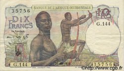 10 Francs AFRIQUE OCCIDENTALE FRANÇAISE (1895-1958)  1954 P.37 TTB+