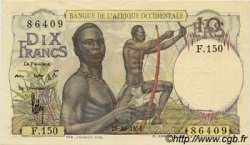 10 Francs AFRIQUE OCCIDENTALE FRANÇAISE (1895-1958)  1954 P.37 SPL