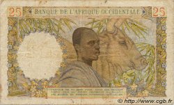 25 Francs AFRIQUE OCCIDENTALE FRANÇAISE (1895-1958)  1943 P.38 TB