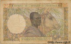 25 Francs AFRIQUE OCCIDENTALE FRANÇAISE (1895-1958)  1951 P.38 B+