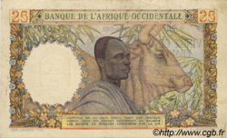 25 Francs AFRIQUE OCCIDENTALE FRANÇAISE (1895-1958)  1953 P.38 TTB