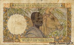 25 Francs AFRIQUE OCCIDENTALE FRANÇAISE (1895-1958)  1954 P.38 B+