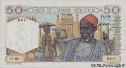 50 Francs Spécimen AFRIQUE OCCIDENTALE FRANÇAISE (1895-1958)  1944 P.39s SPL