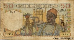 50 Francs AFRIQUE OCCIDENTALE FRANÇAISE (1895-1958)  1948 P.39 B+