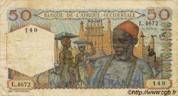 50 Francs AFRIQUE OCCIDENTALE FRANÇAISE (1895-1958)  1951 P.39 TB