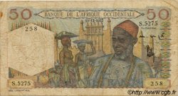 50 Francs AFRIQUE OCCIDENTALE FRANÇAISE (1895-1958)  1952 P.39 B+