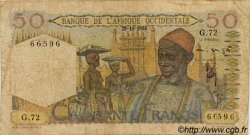 50 Francs AFRIQUE OCCIDENTALE FRANÇAISE (1895-1958)  1954 P.39 B