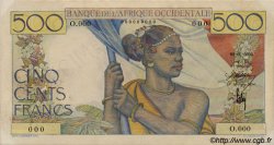 500 Francs Spécimen AFRIQUE OCCIDENTALE FRANÇAISE (1895-1958)  1946 P.41s TTB+