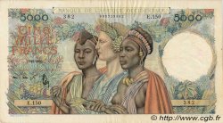 5000 Francs AFRIQUE OCCIDENTALE FRANÇAISE (1895-1958)  1950 P.43 TTB
