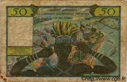 50 Francs AFRIQUE OCCIDENTALE FRANÇAISE (1895-1958)  1956 P.45 B+