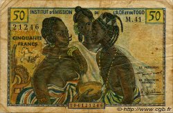 50 Francs AFRIQUE OCCIDENTALE FRANÇAISE (1895-1958)  1956 P.45 TB