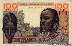 100 Francs AFRIQUE OCCIDENTALE FRANÇAISE (1895-1958)  1957 P.46 TB+ à TTB