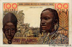 100 Francs WEST AFRIKANISCHE STAATEN  1961 P.101Aa fVZ