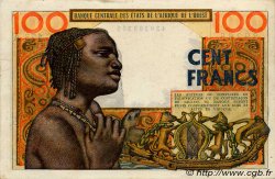 100 Francs WEST AFRICAN STATES  1961 P.101Ab XF