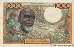 1000 Francs STATI AMERICANI AFRICANI  1959 P.004 SPL