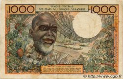 1000 Francs WEST AFRIKANISCHE STAATEN  1961 P.103Ab fSS