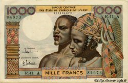 1000 Francs WEST AFRICAN STATES  1961 P.103Ac XF