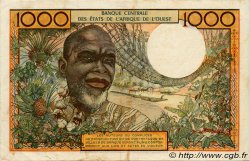 1000 Francs WEST AFRICAN STATES  1966 P.103Ae VF