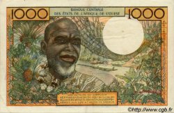 1000 Francs WEST AFRIKANISCHE STAATEN  1969 P.103Af SS to VZ