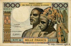 1000 Francs STATI AMERICANI AFRICANI  1969 P.103Ag BB