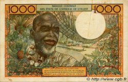1000 Francs ESTADOS DEL OESTE AFRICANO  1969 P.103Ag MBC