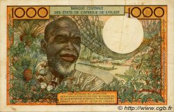 1000 Francs WEST AFRICAN STATES  1969 P.103Ag VF