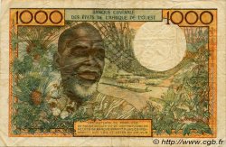 1000 Francs WEST AFRIKANISCHE STAATEN  1972 P.103Ai fSS