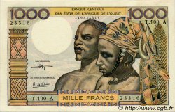 1000 Francs WEST AFRICAN STATES  1972 P.103Ai AU