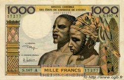 1000 Francs WEST AFRICAN STATES  1973 P.103Aj VF