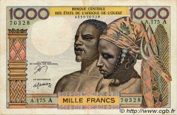 1000 Francs ESTADOS DEL OESTE AFRICANO  1977 P.103Am