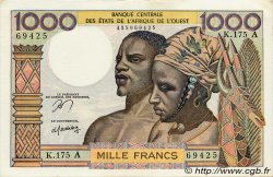 1000 Francs WEST AFRICAN STATES  1977 P.103Am