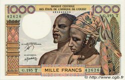 1000 Francs WEST AFRICAN STATES  1977 P.803Tn