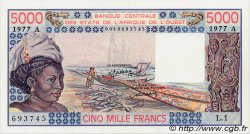 5000 Francs ESTADOS DEL OESTE AFRICANO  1977 P.108Aa
