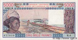 5000 Francs ÉTATS DE L AFRIQUE DE L OUEST  1982 P.208Bf