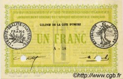 1 Franc Annulé COTE D