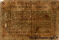 0,50 Franc DAHOMEY  1917 P.01b AB