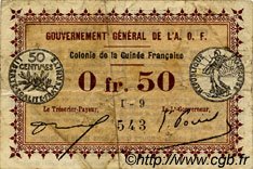 0,50 Franc GUINÉE  1917 P.01c TB+