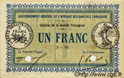 1 Franc Annulé GUINÉE  1917 P.02a SUP+
