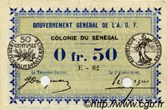 0,50 Franc Annulé SÉNÉGAL  1917 P.01b pr.NEUF