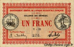1 Franc SÉNÉGAL  1917 P.02c TTB