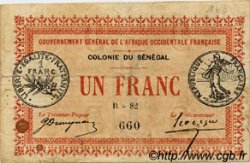 1 Franc SÉNÉGAL  1917 P.02b TB