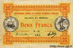 2 Francs SÉNÉGAL  1917 P.03c TB à TTB