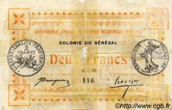 2 Francs SÉNÉGAL  1917 P.03b AB